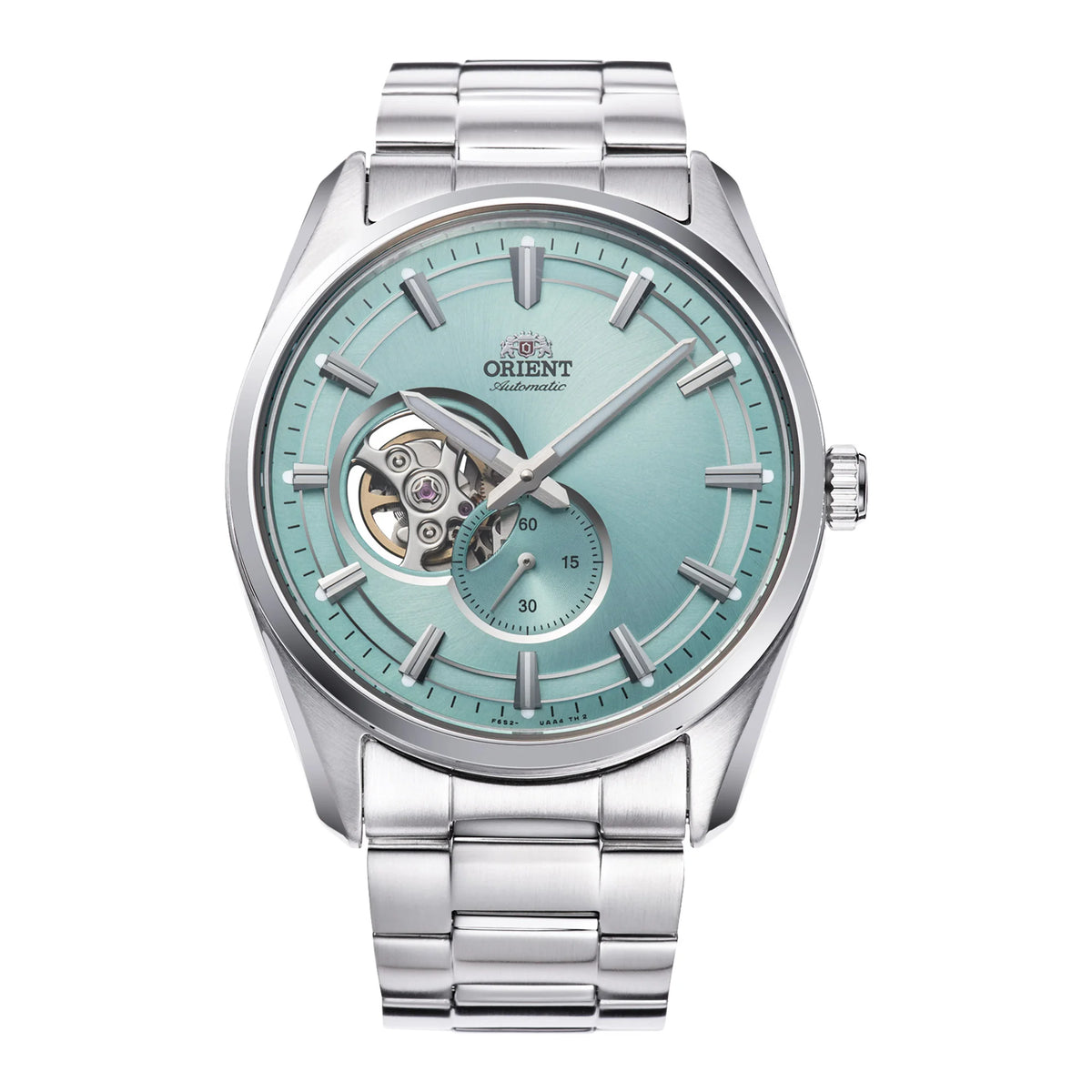 Orient Contemporary Conmuter – Orologio Automatico Uomo A Carica Manuale – Cassa Acciaio Inox E Cinturino – Quadrante Grigio – Calendario Giorno-Data