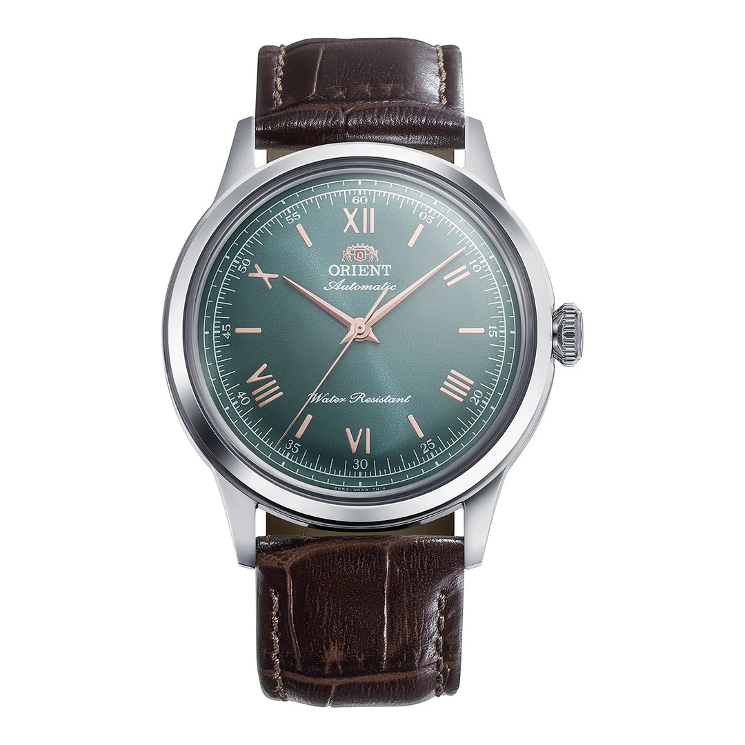 Orologio Orient Bambino Small Seconds – Automatico Classico Uomo Con Cinturino In Pelle Marrone E Quadrante Oro