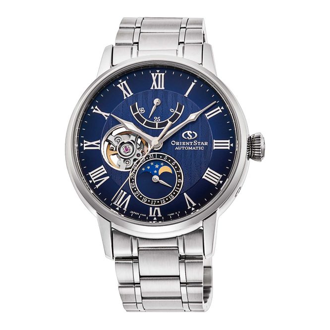 Orient Classic ORIENT STAR Moon Phase AY01 - Blu Navy