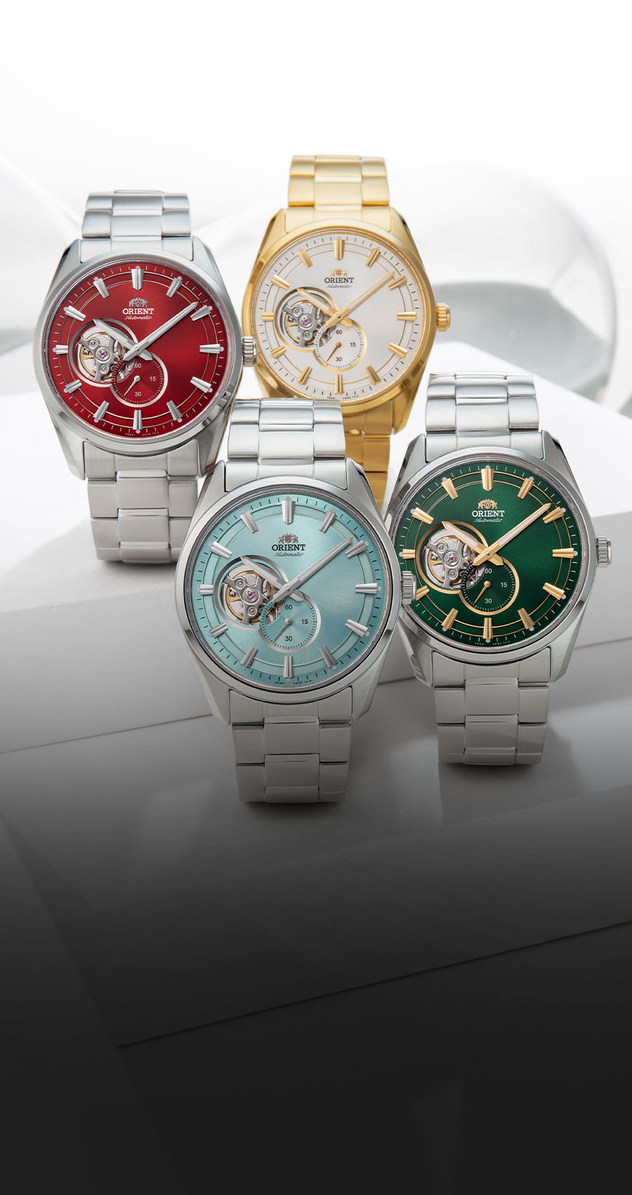 Orient Small Seconds Semi Skeleton Mobile