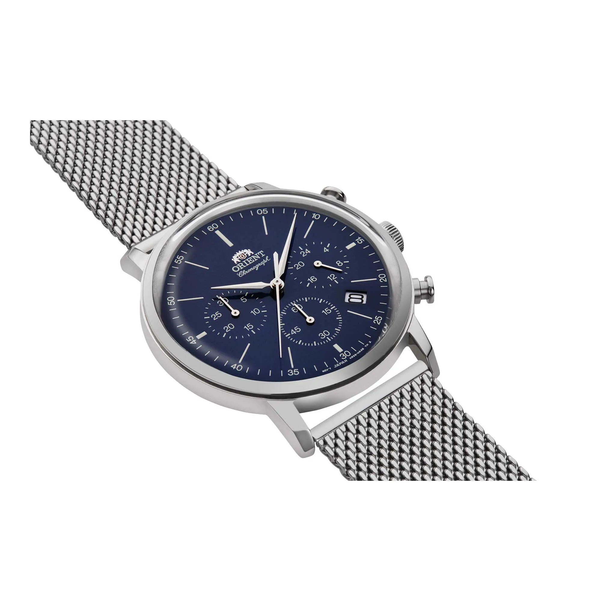 Quartz Chronograph Mesh Blu