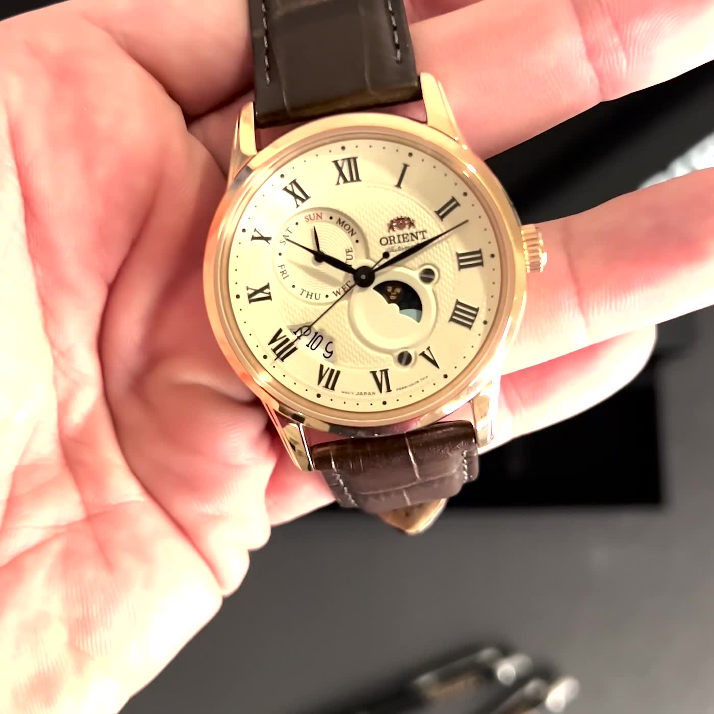 ORIENT Classic_AK00 Sun & Moon_RA-AK0007S_RA-AK0007S30B_RA-AK0007S10B_unboxing