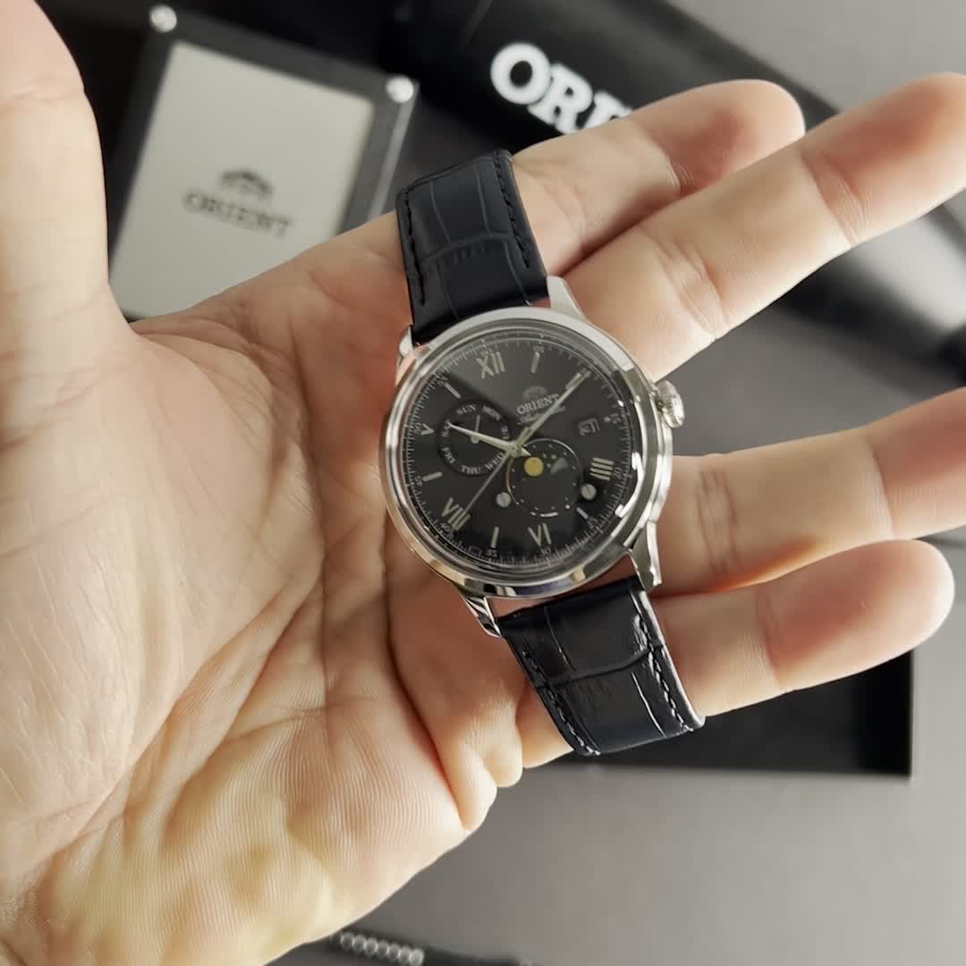 ORIENT Classic_AK08 Bambino Sun & Moon_RA-AK0806L_RA-AK0806L30B__unboxing