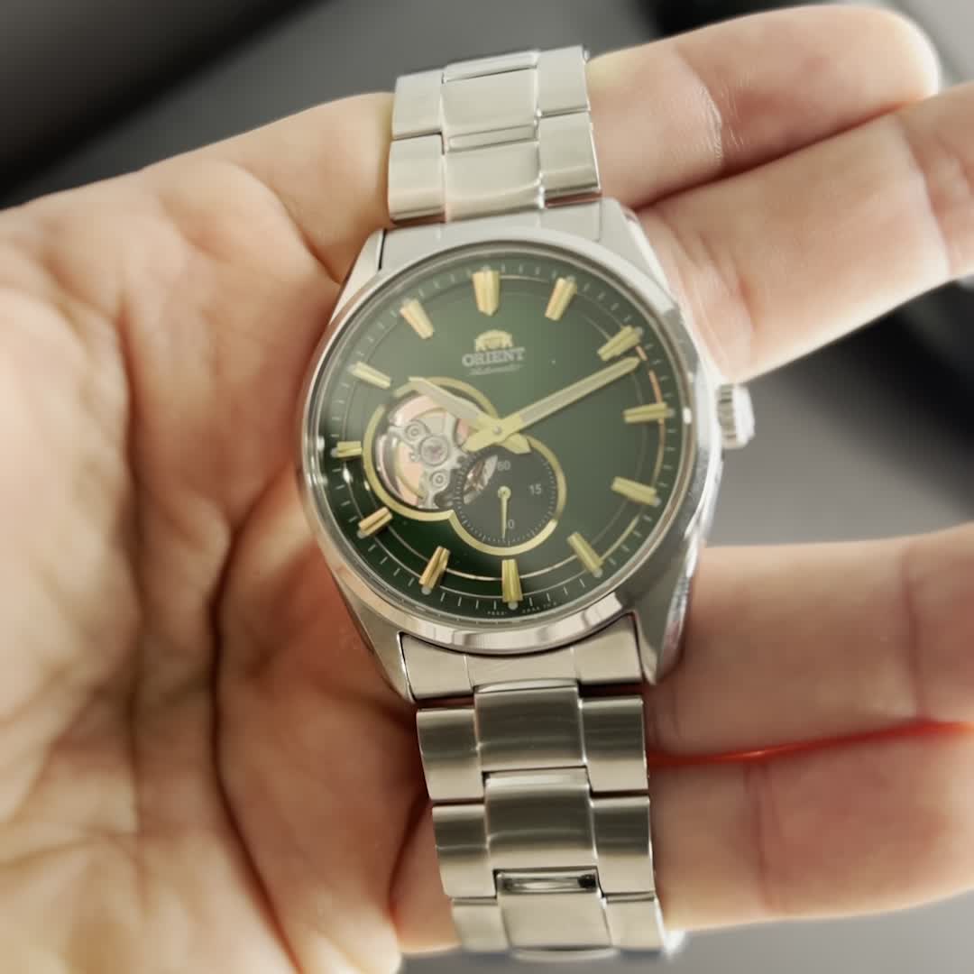 ORIENT Contemporary_AR00 Small Seconds Semi Skeleton_RA-AR0008E_RA-AR0008E30B_RA-AR0008E10B_unboxing