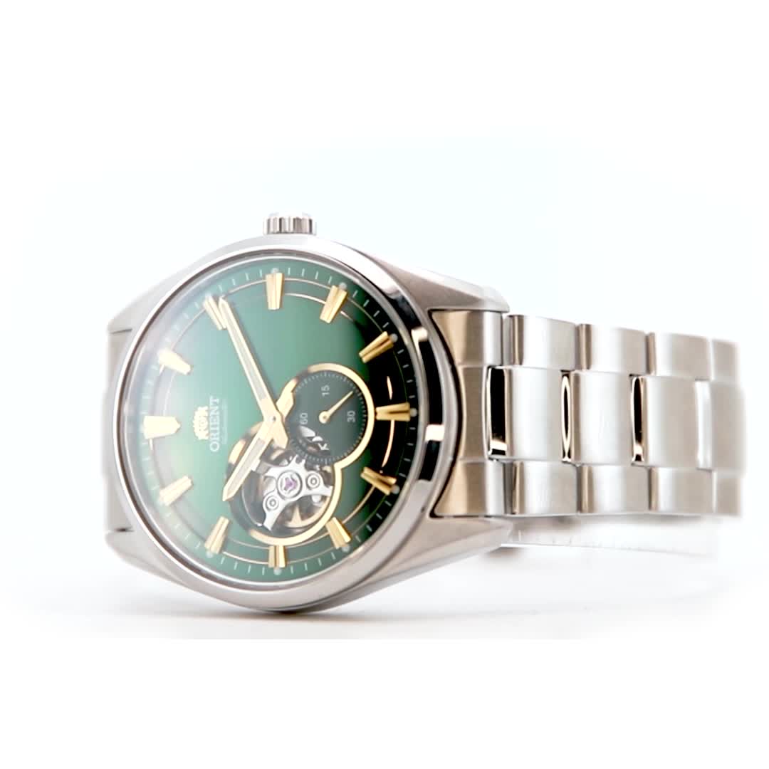 Small Seconds Semi Skeleton Acciaio Verde
